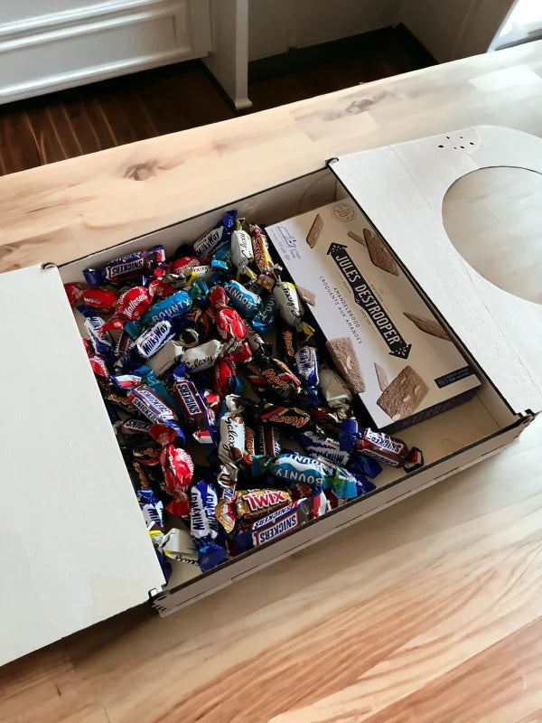 Unieke Houten Cadeaubox met Levensboom Gepersonaliseerd ruw