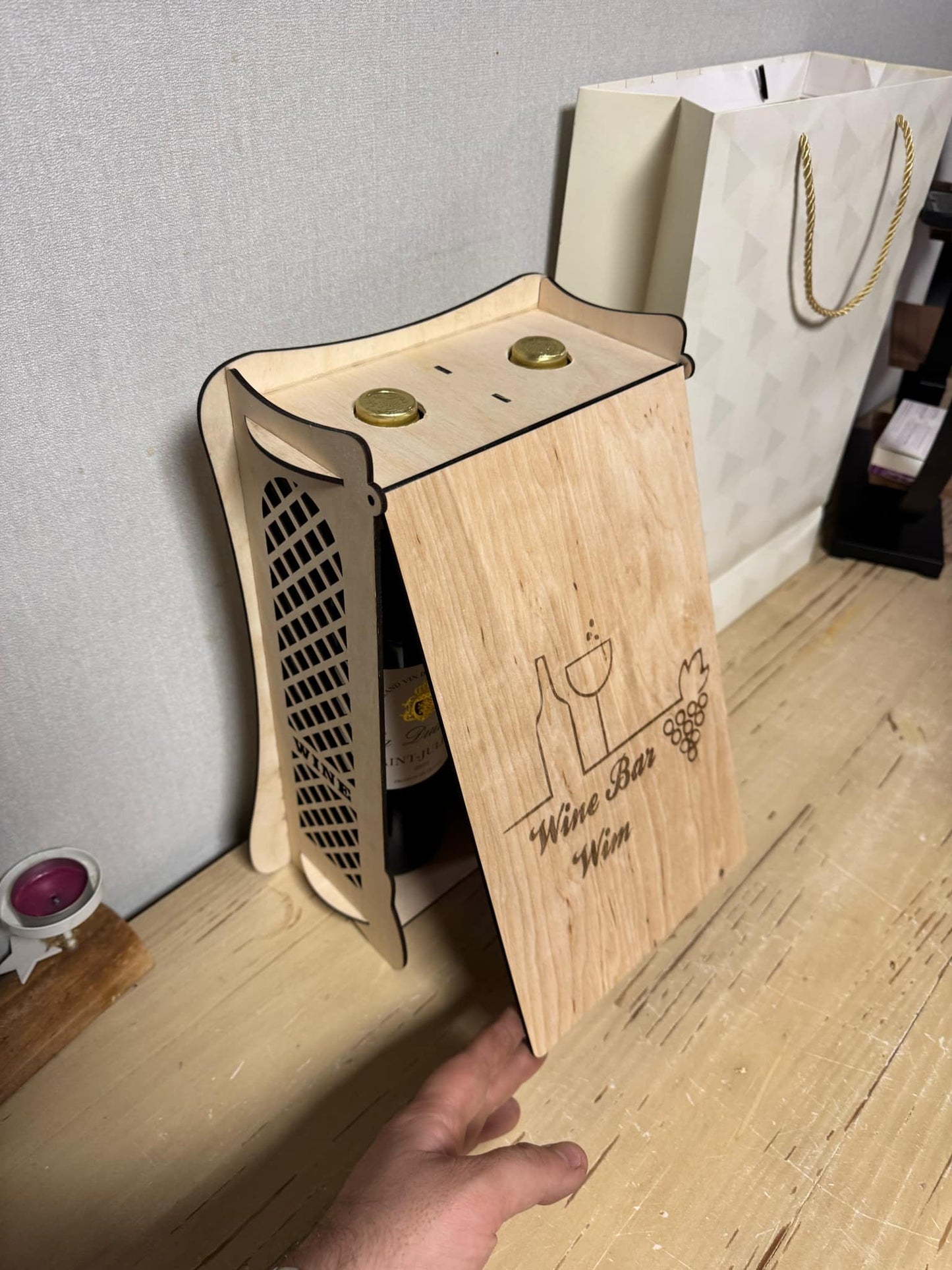 Houten Wijnkoffer β Gepersonaliseerd Cadeau met Klasse π·
