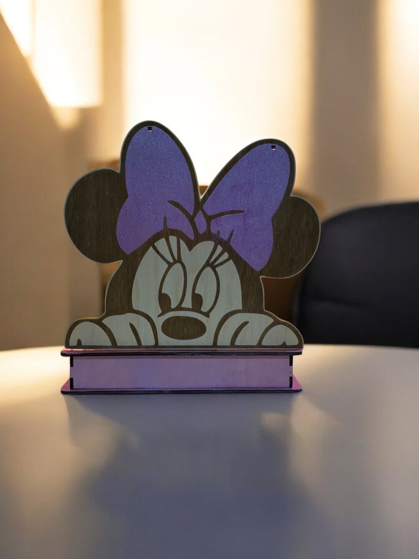 Houten Lamp Mini Mouse