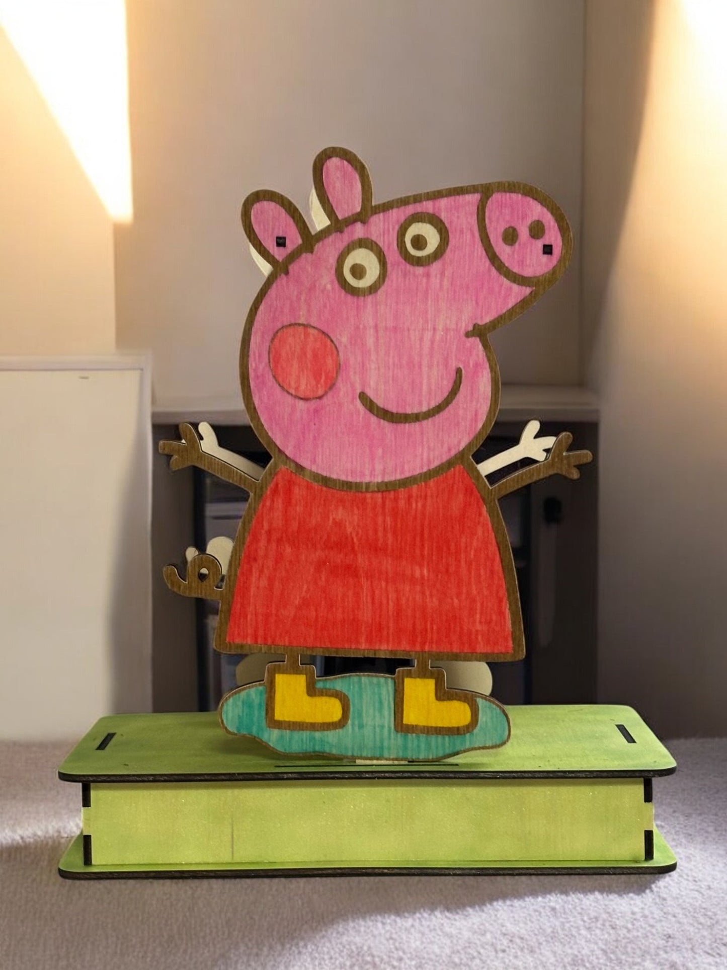 π Peppa Pig Decoratiefiguur β Handgemaakt & Kleurrijk π ruw