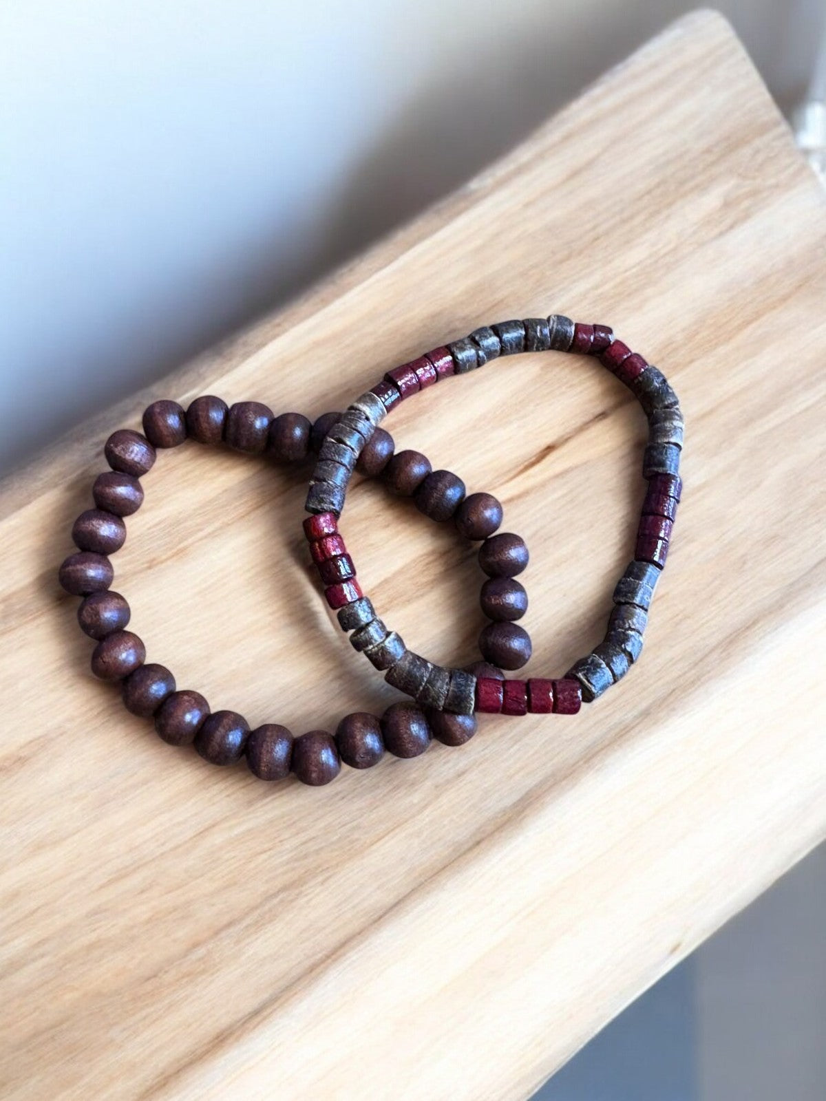π° Redwood Heritage Armbandenset β Diepbruin & Robuust Design