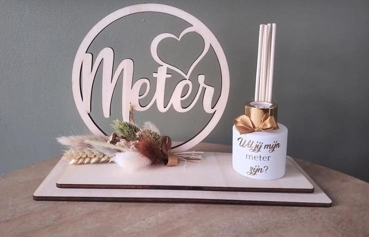 Meter Cadeauset met Droogbloemen & Geurstokjes