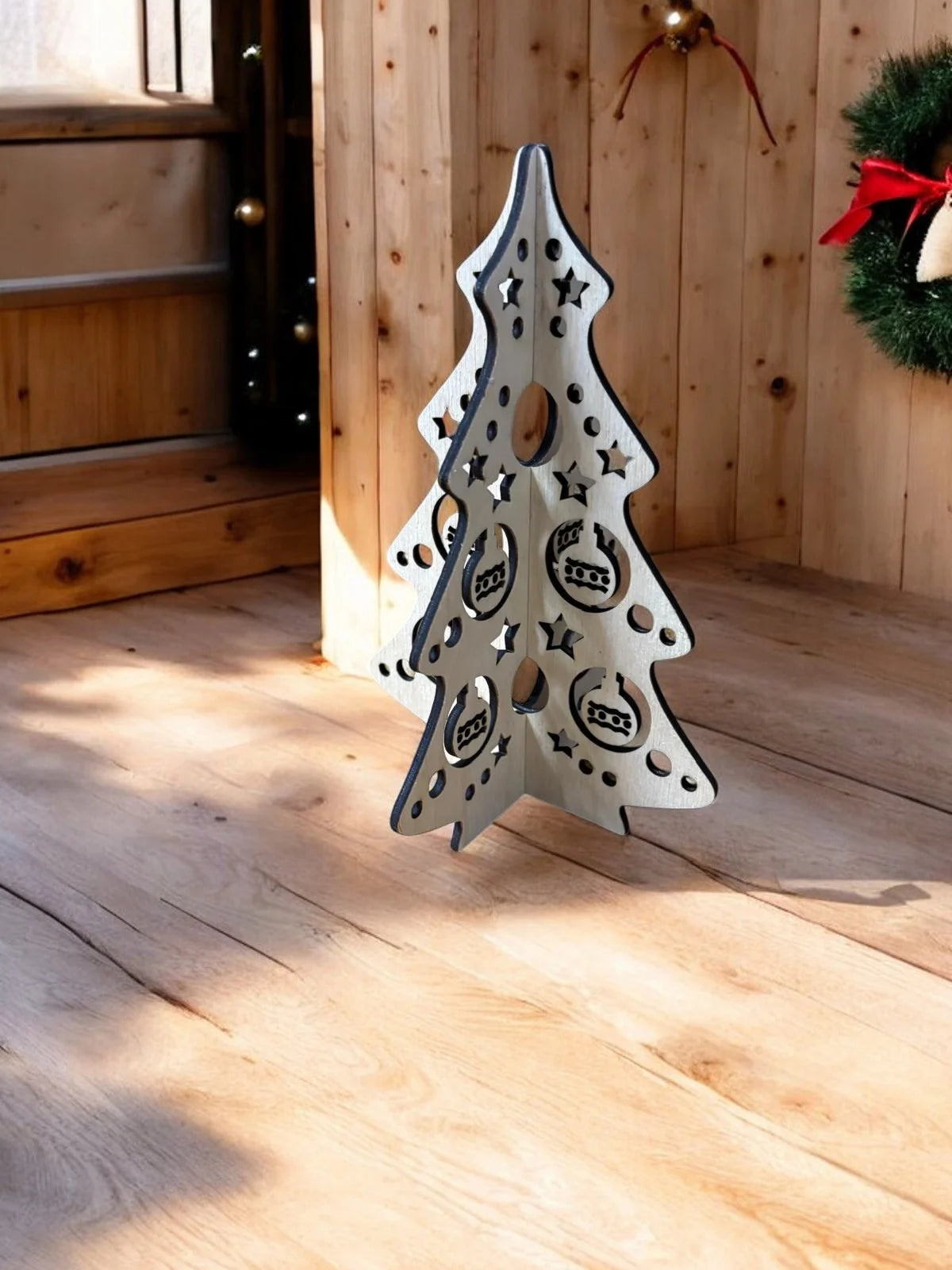Houten kerstboom – 2-delig design