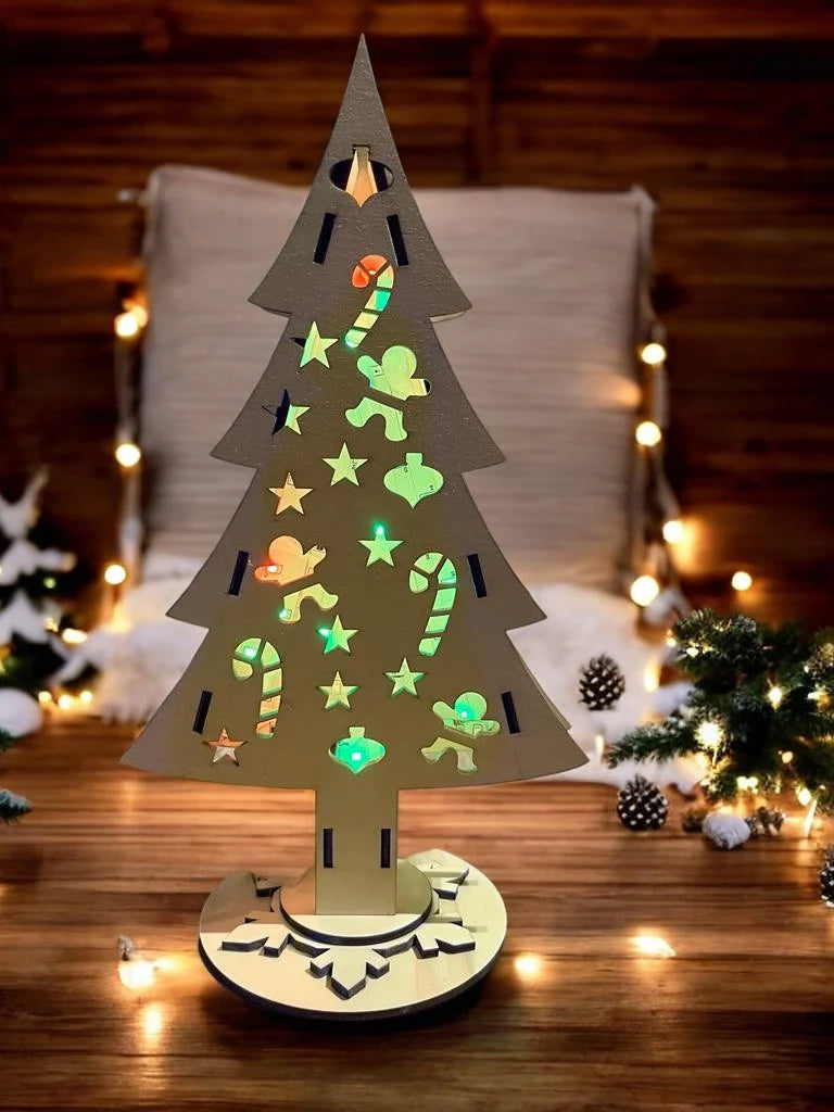 π Houten Kerstboom met LED-verlichting β¨