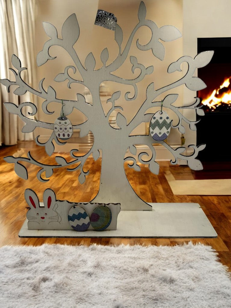 π³ Houten Paasboom met Decoratie β Inclusief Hanger Konijn & Eieren