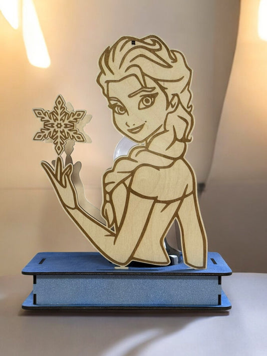 Elsa LED Houten Nachtlamp