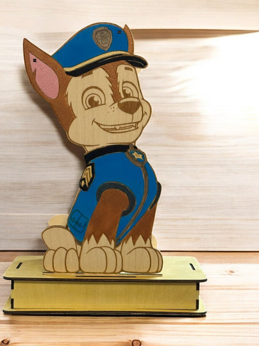 Chase Nachtlamp – Paw Patrol Houten Kinderlamp
