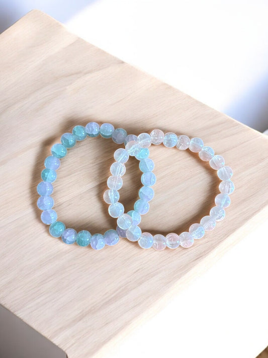 🌙 Dreamy Duo Armbanden – Pastel Magic
