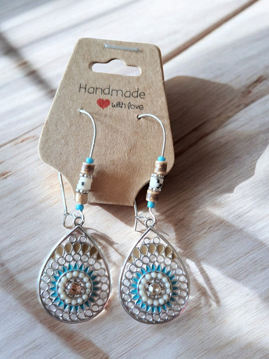 💧 Boho Drop Oorringen – Zonnestraaltjes in sieradenvorm ☀️
