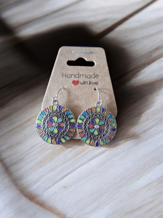 🌈 Mandala Magic Oorringen – Kleur je dag, straal je stijl ✨