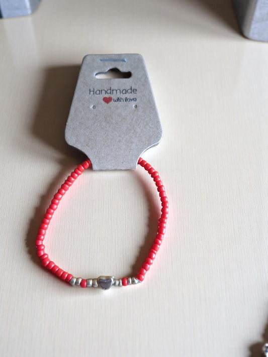 ❤️ Kinderarmband Rood – Lief met een Hartje