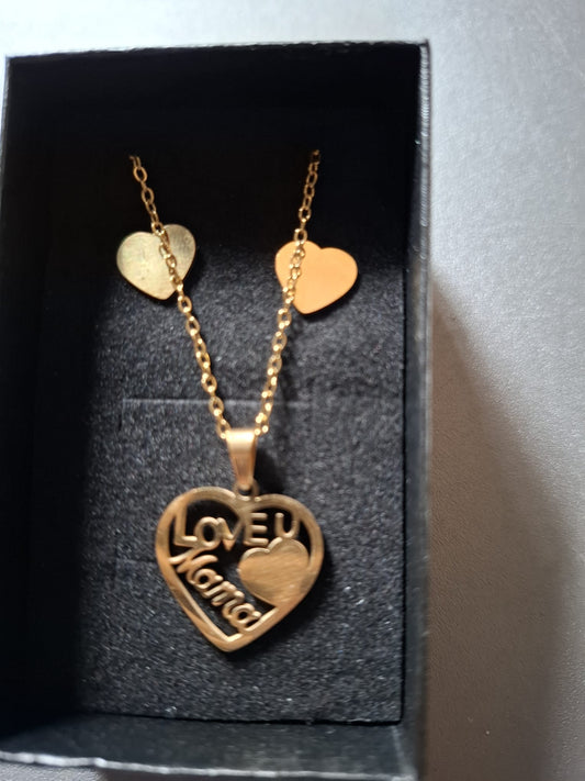 💖 Mama Set “Love U” – Een hartje vol liefde! 💖