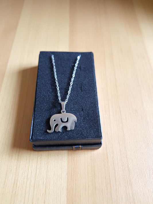🐘 Kinderketting met Olifant – Zilverkleurig & Lief