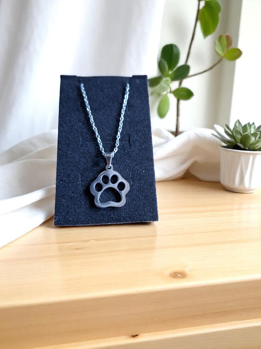 🐾 Kinderketting met Pootafdruk – Voor Kleine Dierenliefhebbers
