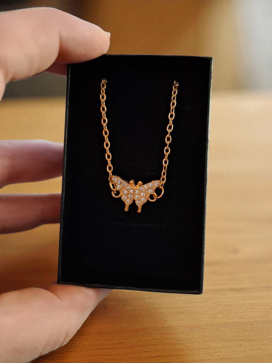 🦋 Sprankelvlinder Ketting – Voor kleine sterren die graag schitteren! ✨