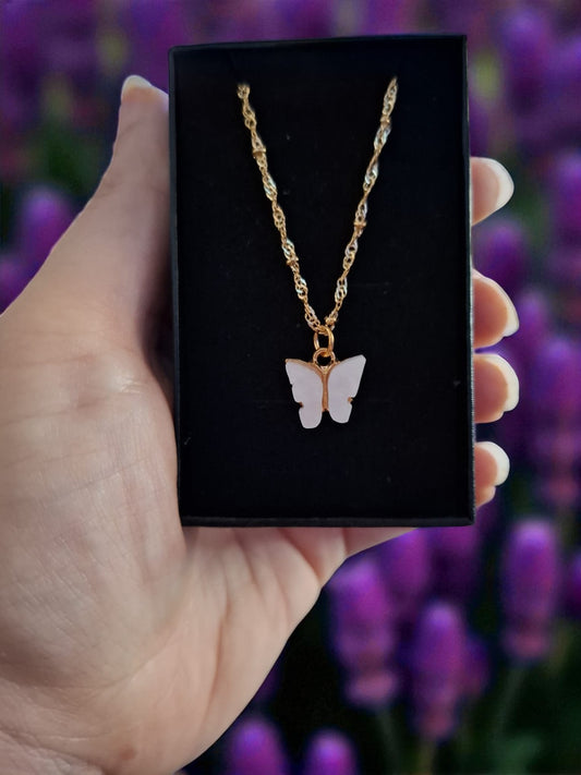 🦋 Vlinderdroom Ketting – Voor wie durft te fladderen met stijl! 🌸