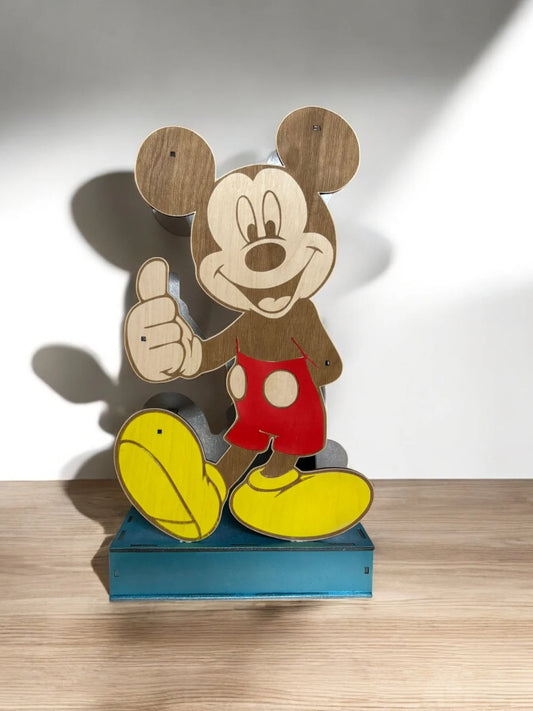 Houten Nachtlamp – Mickey Mouse