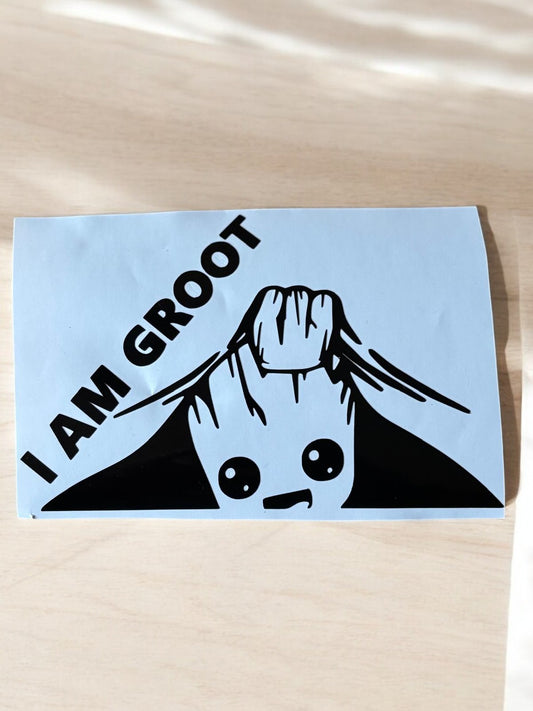 I AM GROOT Sticker – Voor de échte Guardians-fan! 🌱🚀