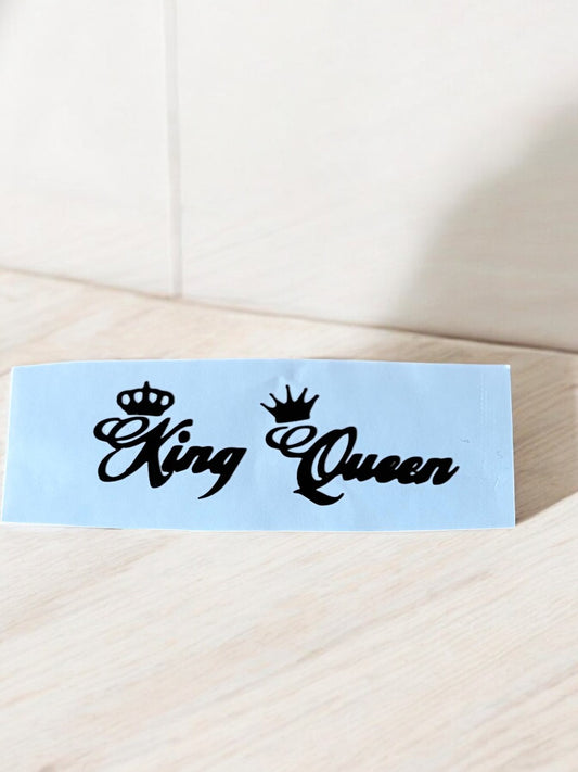 King & Queen – Set van 2 Stickers 👑