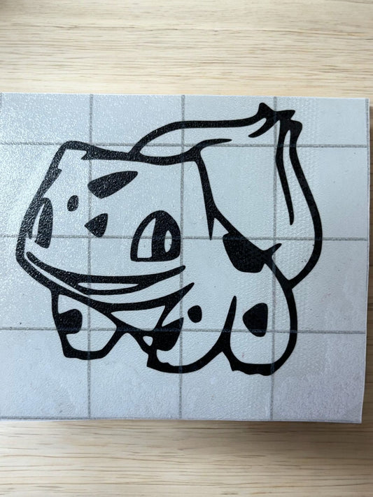 🌱 Bulbasaur Sticker – Groene knuffelheld op avontuur!