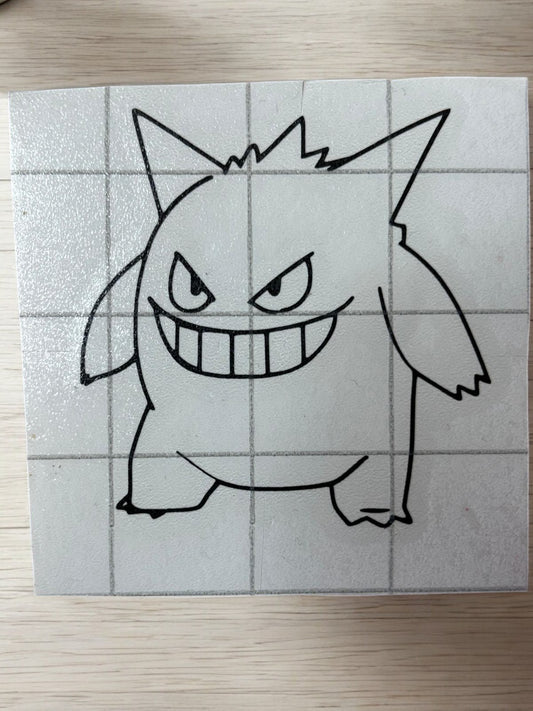 👻 Gengar Sticker – Ondeugend, mysterieus & mega stijlvol!
