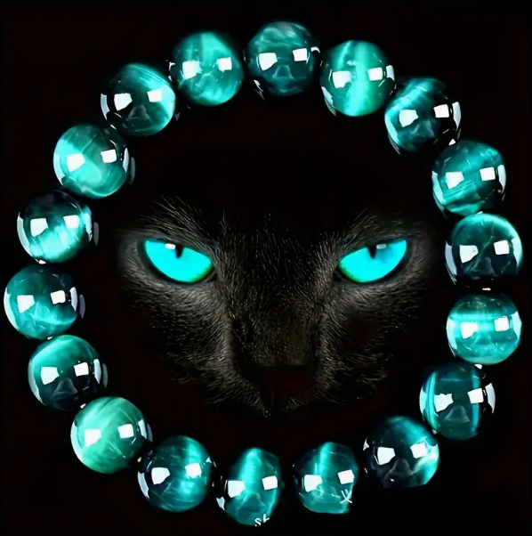 👁‍🗨 Blue Tiger Eye Armband – Bescherming, Focus & Innerlijke Kracht