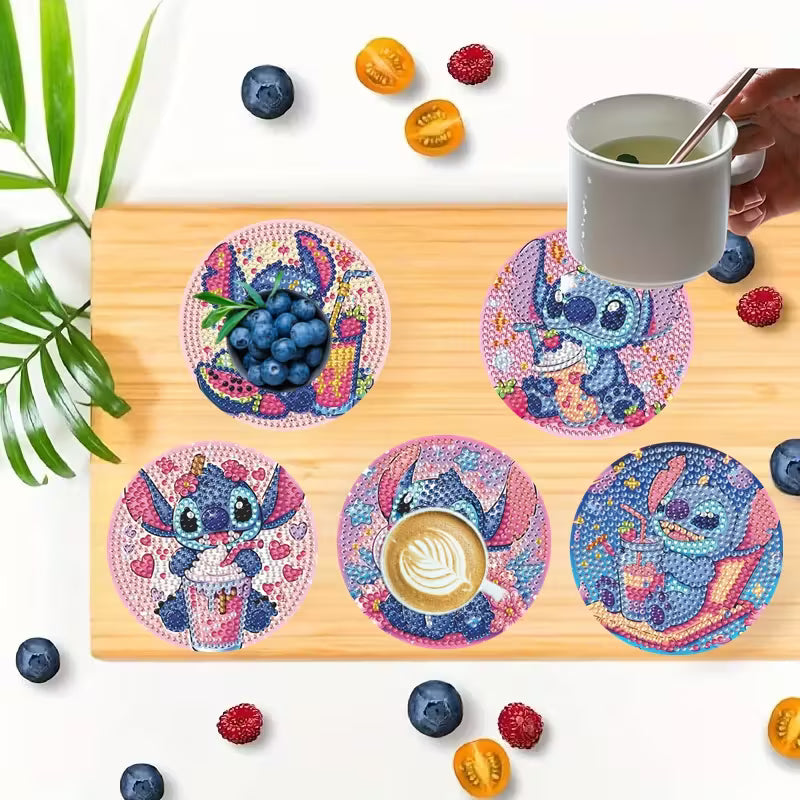 Diamond Painting Stitch met drankjes ✨