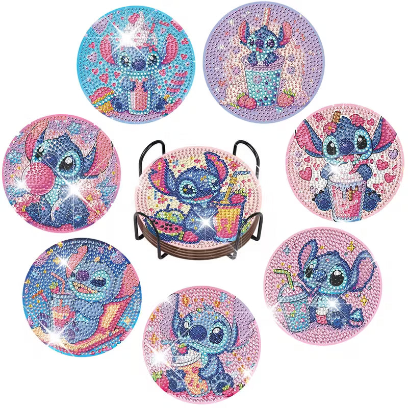 Diamond Painting Stitch met drankjes ✨