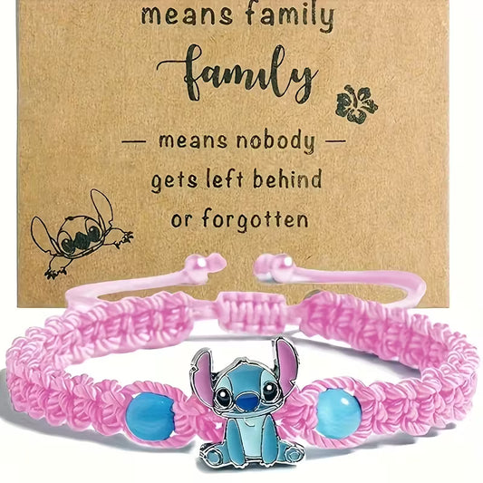 ✨ Gevlochten Armbandje stitch Roze 🌸