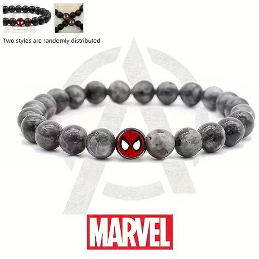 ✨ Grijze Kralenarmband – Superheld style 🕸️