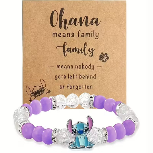 ✨ Kralenarmband stitch Paars 💜