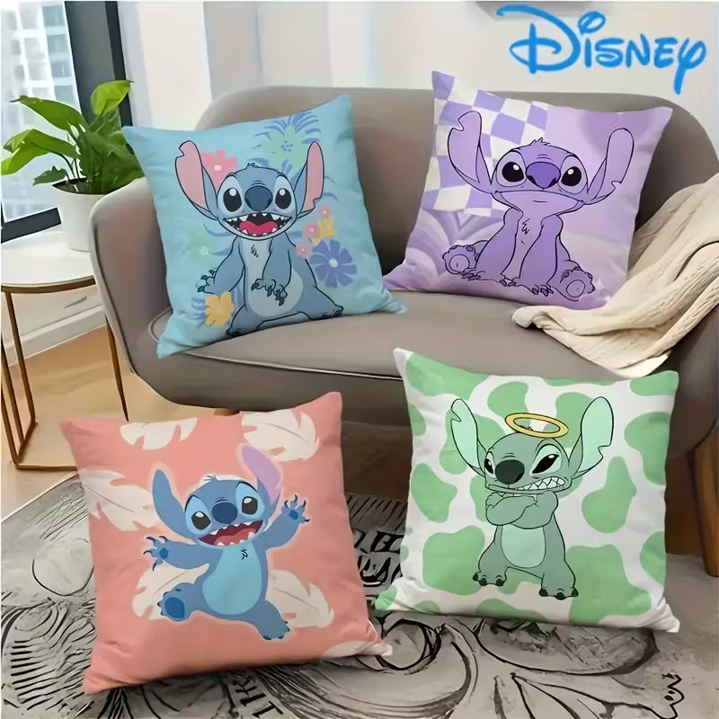 ✨ Kleurrijke Kussensloop Stitch – 40×40 cm 🌈