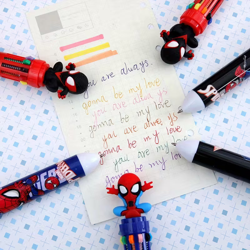 ✨ Multicolor Balpen – Superheld style 🕸️