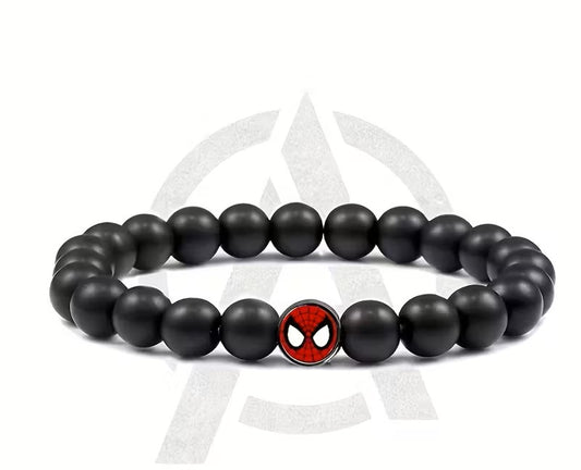 ✨ Zwarte Kralenarmband – Superheld style 🕸️